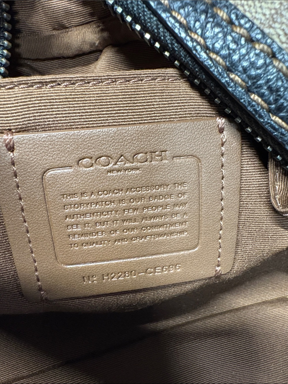 Coach Signature Varsity Stripe Dopp Kit / Toiletry Bag - Picture 2 of 13
